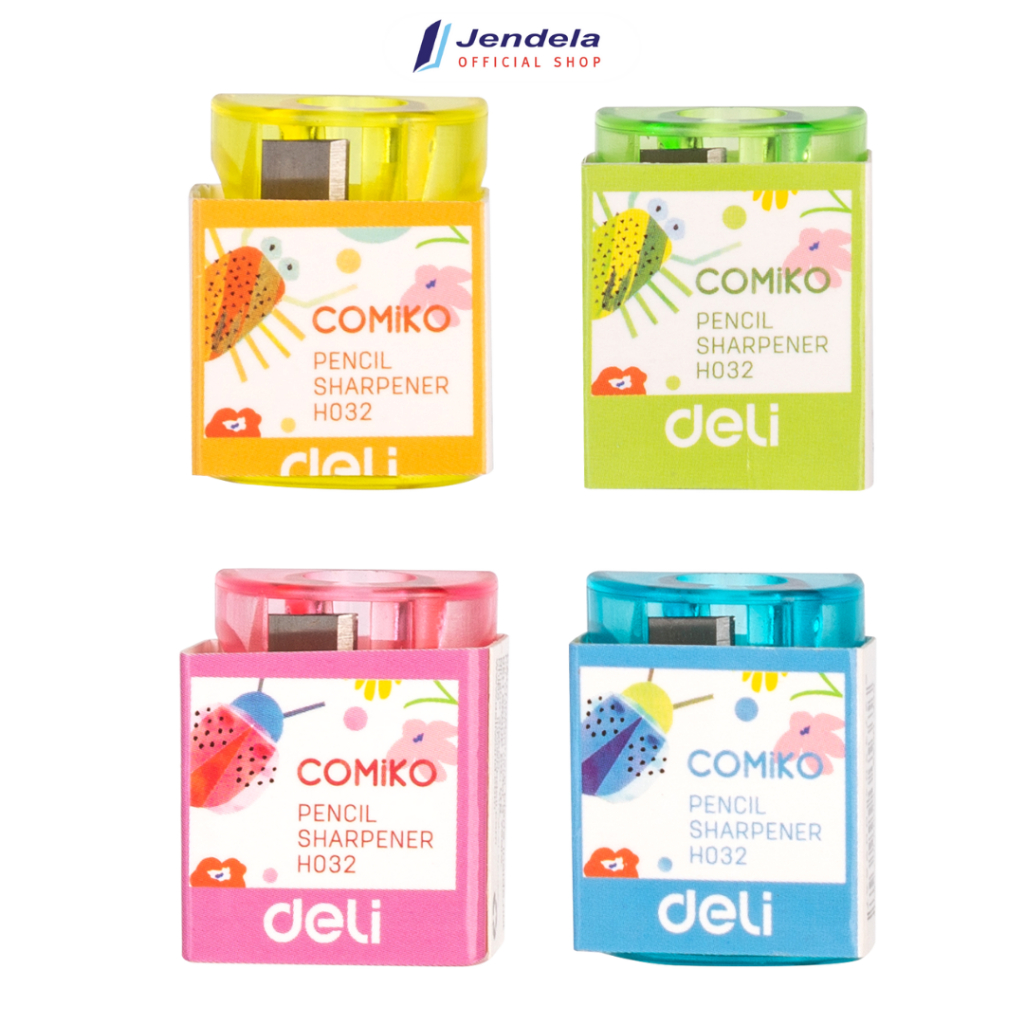 

Rautan Pensil Deli Sharpener Rautan Pensil Lucu Warna-Warni Rautan Pensil Fancy ATK EH032 EH034