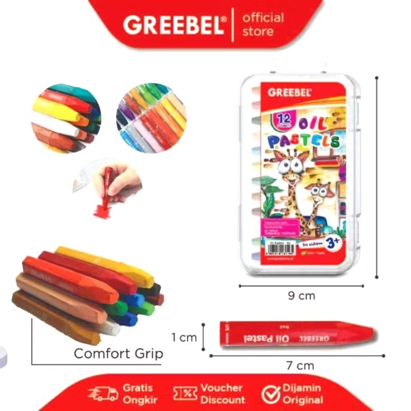 

greebel crayon new 12warna atau agatis 12w