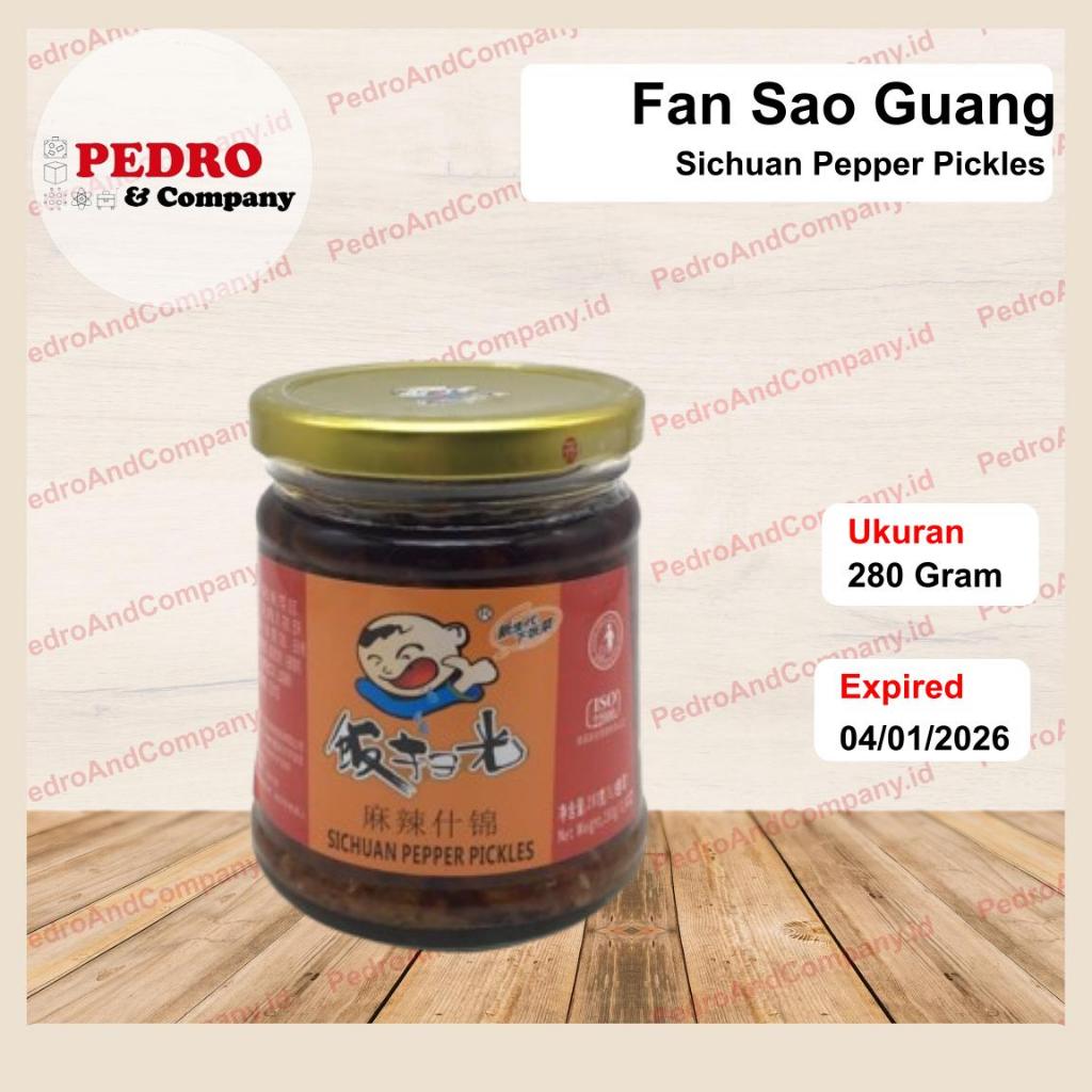 

Fan Sao Guang SICHUAN PEPPER PICKLES 280 gram sambal cabai si chuan