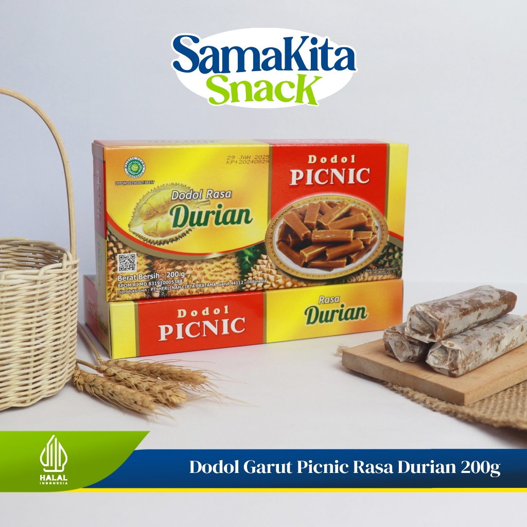 

Dodol Garut Asli Murah Berkualitas Original Makanan Khas Garut - PICNIC Dodol Rasa Durian 200 Gram