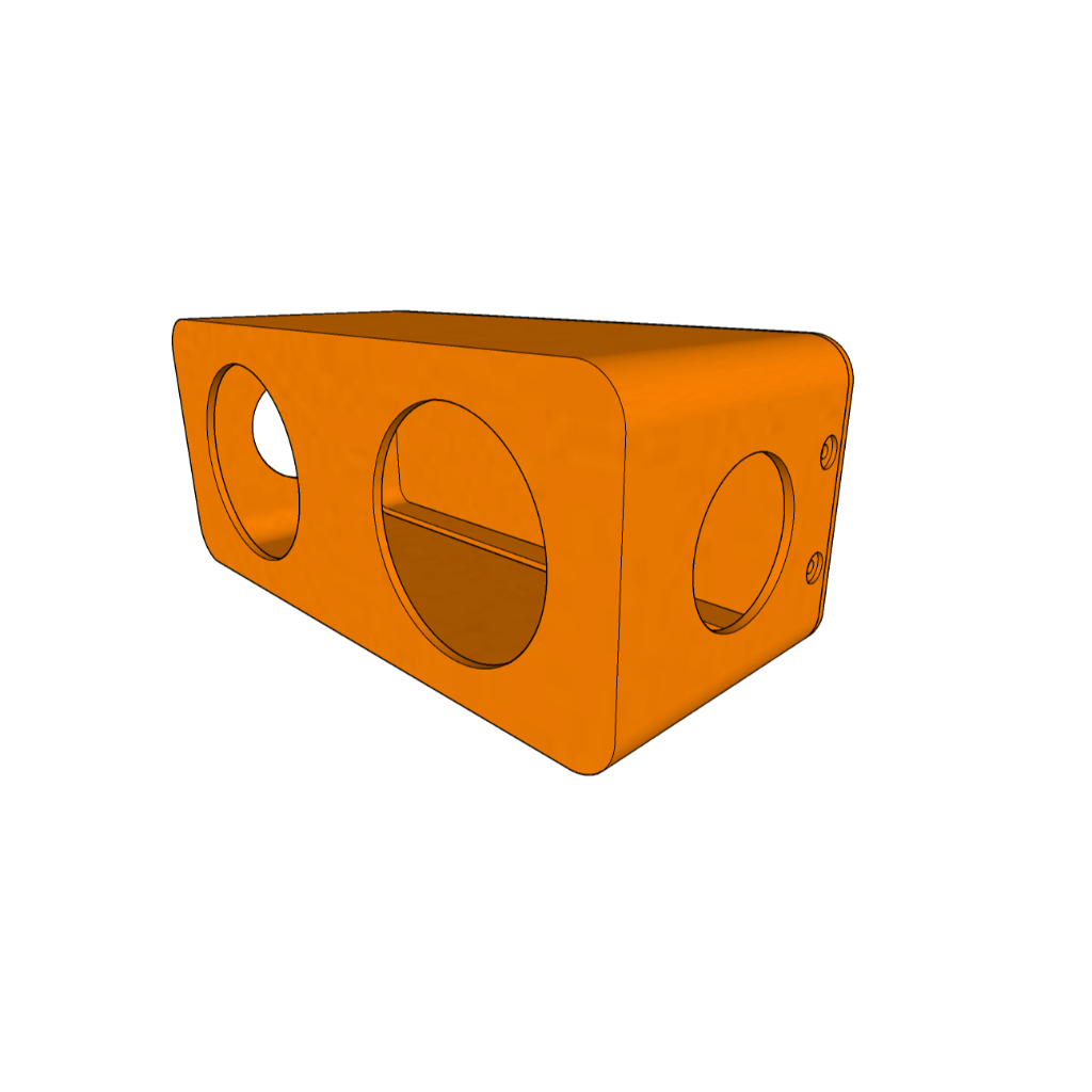Box Speaker 2 Inch DIY Custom 3D Printing Bisa Request Lubang