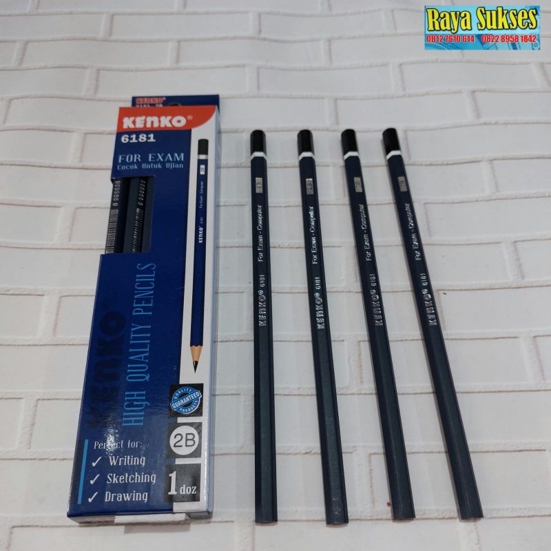 

Pensil Kenko 2B 6181 (1 Lusin Isi 12 pcs)