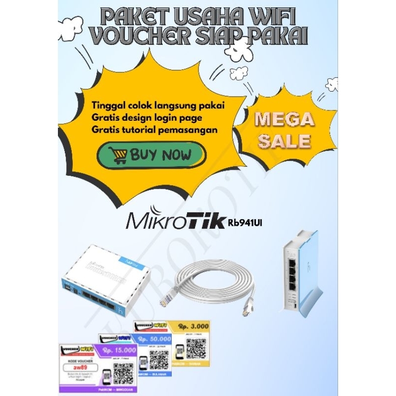 Mikrotik RB941UI-2Nd Full Setting Siap Pakai