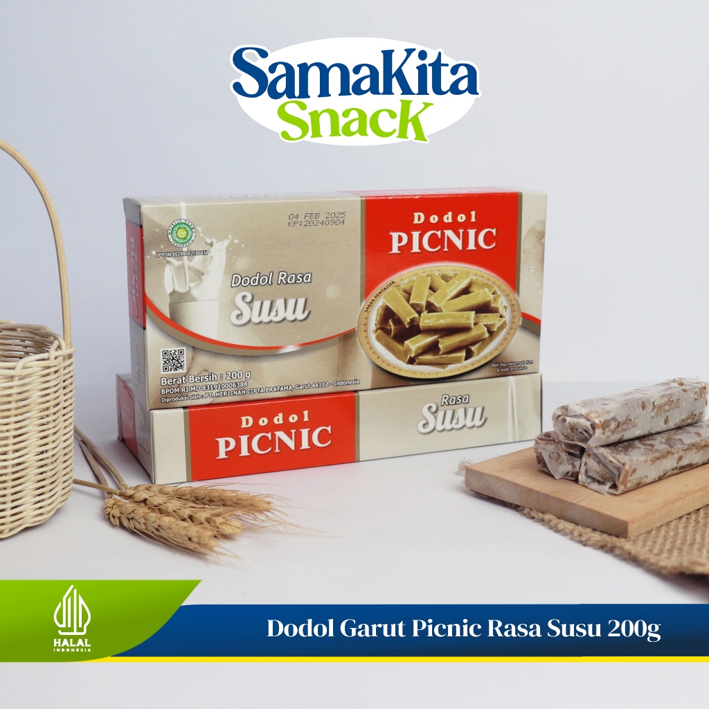 

Dodol Garut Asli Murah Berkualitas Original Makanan Khas Garut - PICNIC Dodol Rasa Susu 200 Gram