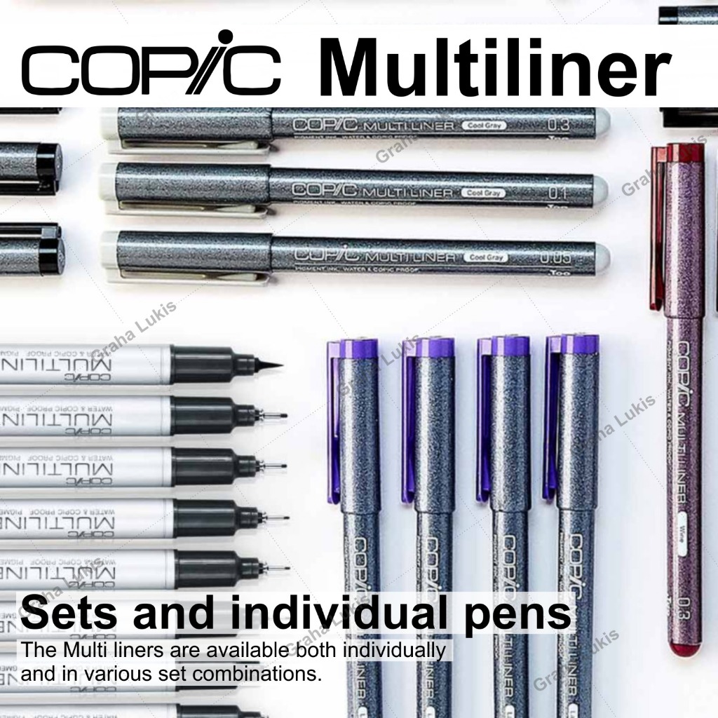

mdn Copic Multiliner Sepia ukuran 003 - 05 / Drawing pen Copic Sepia