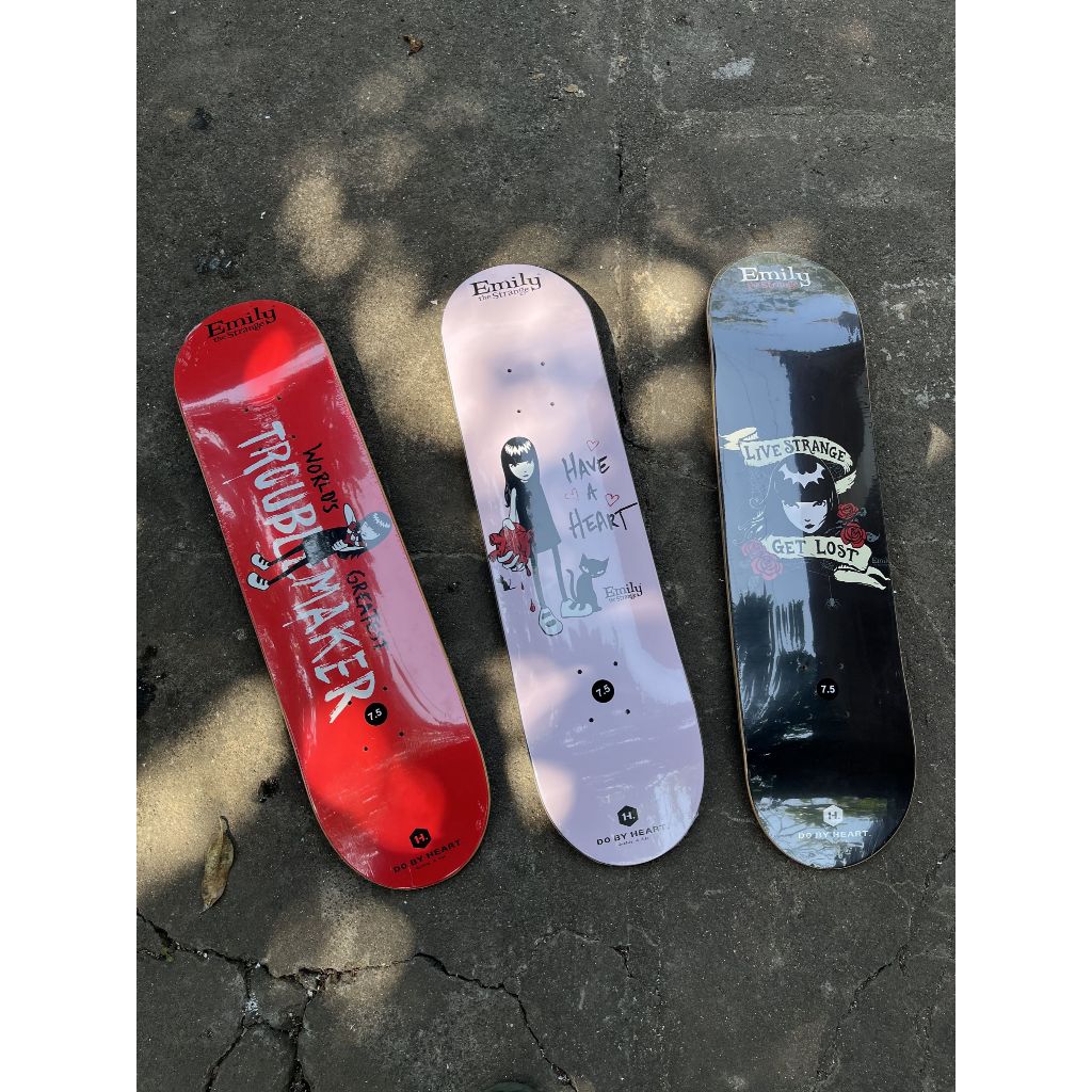 Skateboard anak-anak. Emily Skateboard Deck. Deck Skateboard Ukuran 7.5". Deck Skateboard Impor. Pap