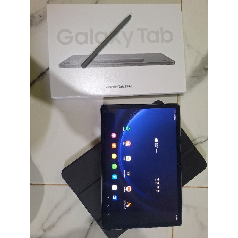 samsung tab S9 FE 6/128 wifi only fullset second mulus tablet samsung