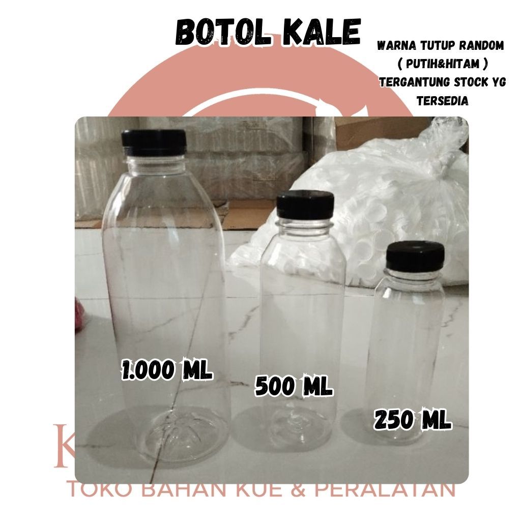 Botol kale 250ml/botol kale 500 ml/botol kale 1000ml/Botol plastik