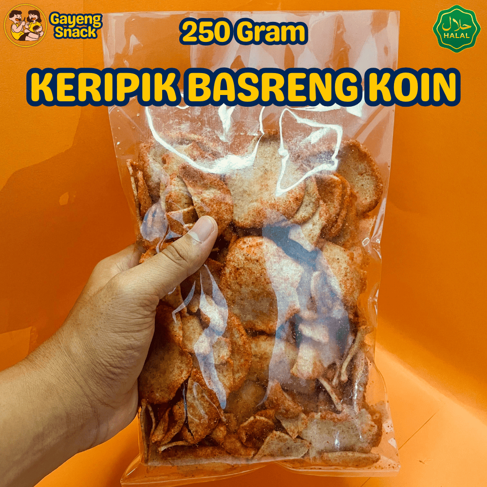 

Keripik Basreng Koin Pedas Gurih Basreng Bulat Tipis Pedas Daun Jeruk