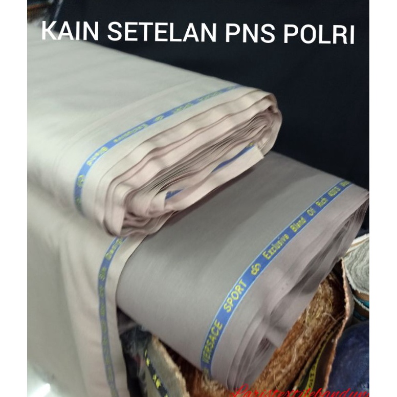 KODE L2S Kain bahan setelan dinas PNS POLRI premium kain dinas wool silk