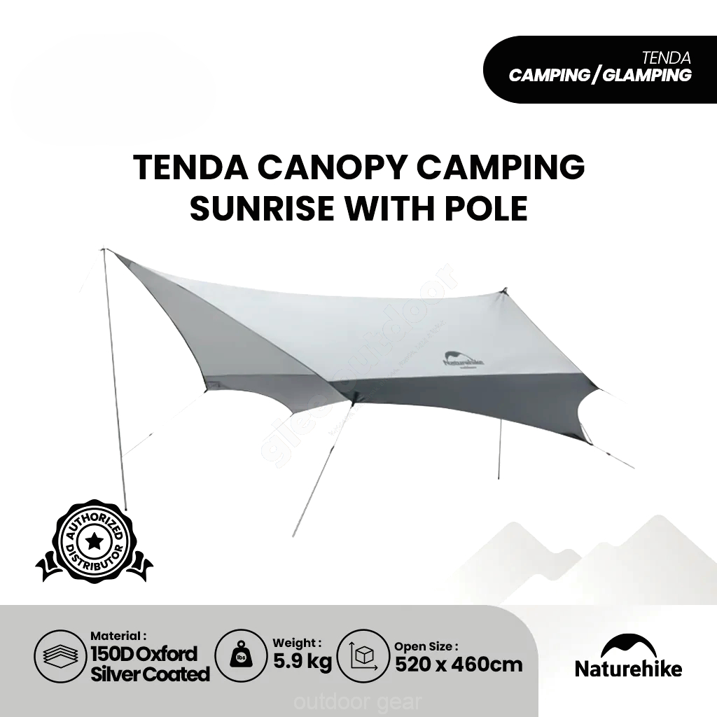 FLYSHEET CAMPING SUNRISE CANOPY NATUREHIKE NH22ZP009