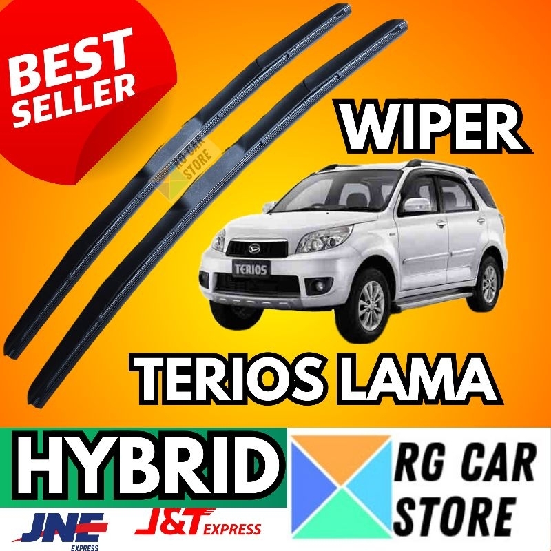 Wiper Kaca Mobil Daihatsu Terios Lama Model Wiper Hybrid Merek Carall Original