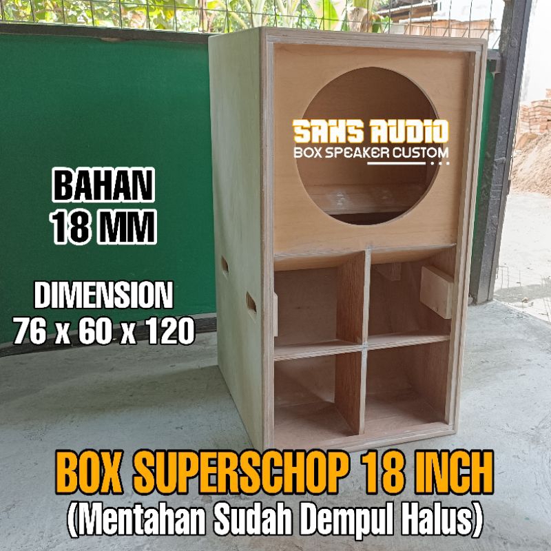 Box speaker superschop 18 inch