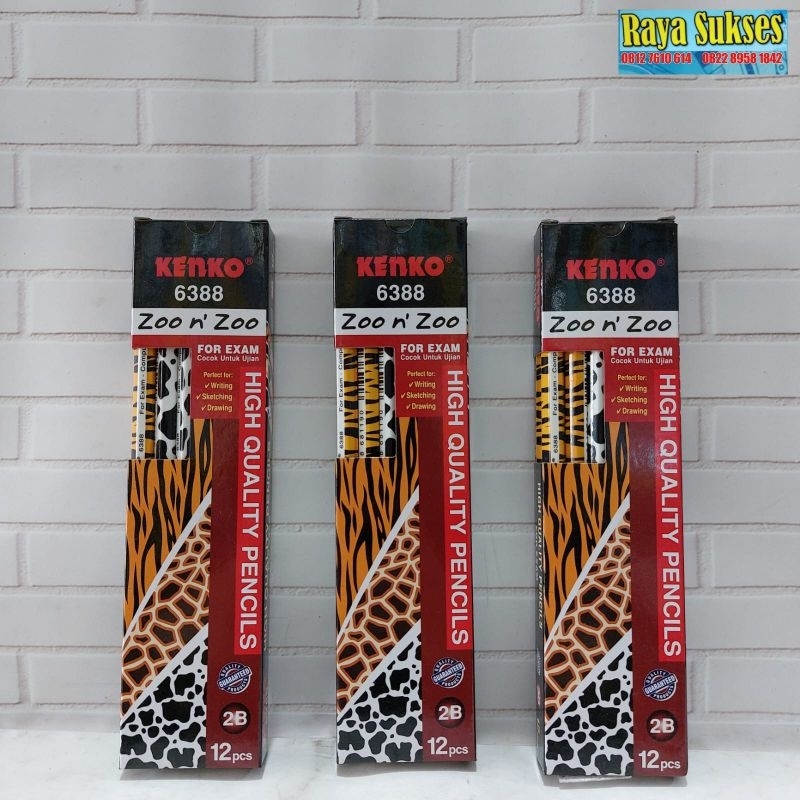 

Pensil Kenko 2B 6388 Zoo n zoo/Pensil Motif Animals