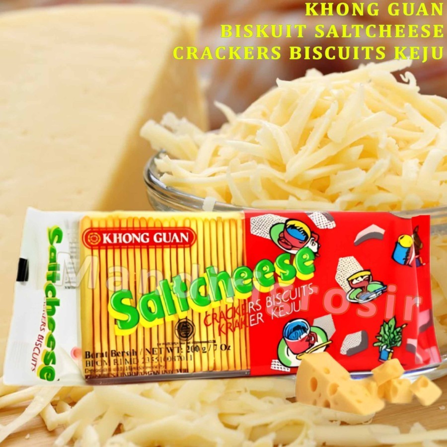 

Biskuit Kraker Salthcheese * Khong Guan * Biskuit Crackers Keju * 200gr