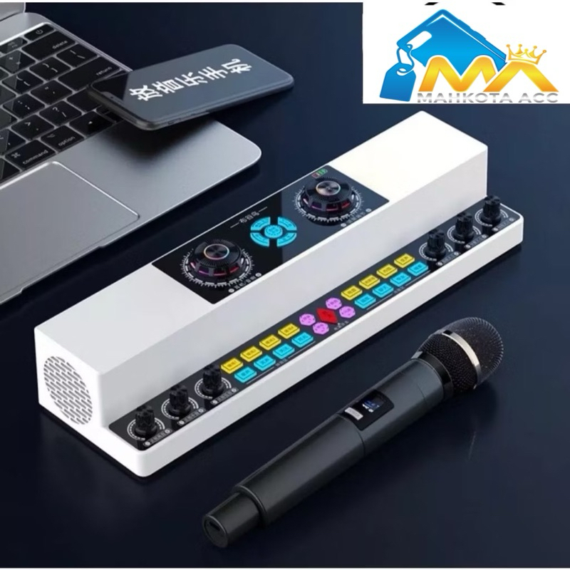 SoundCard Speaker All In On Sound Card Audio Microphone Karaoke KTV