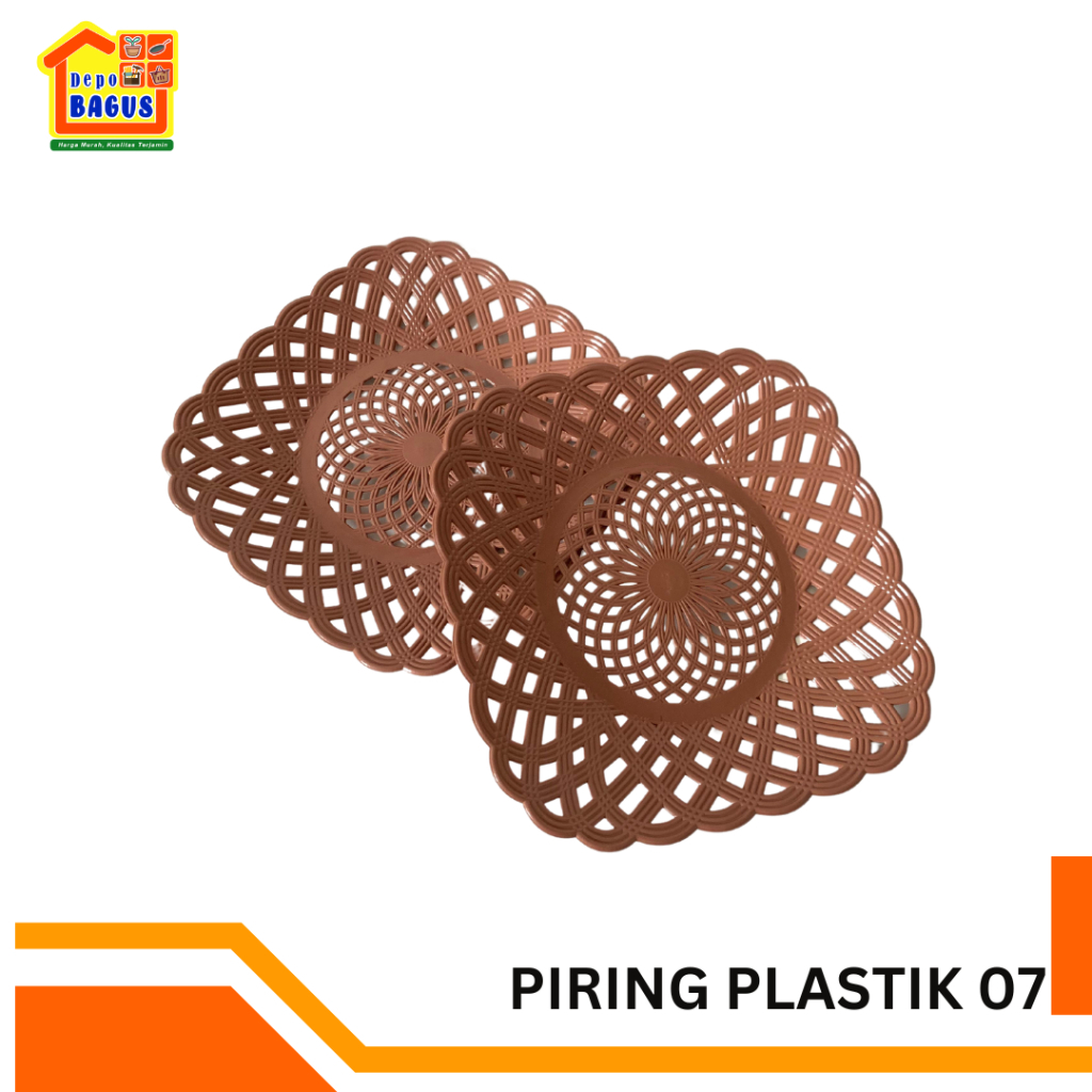 Piring Persegi Panjang, Piring Segi Rotan, Piring Plastik, Piring Sajian