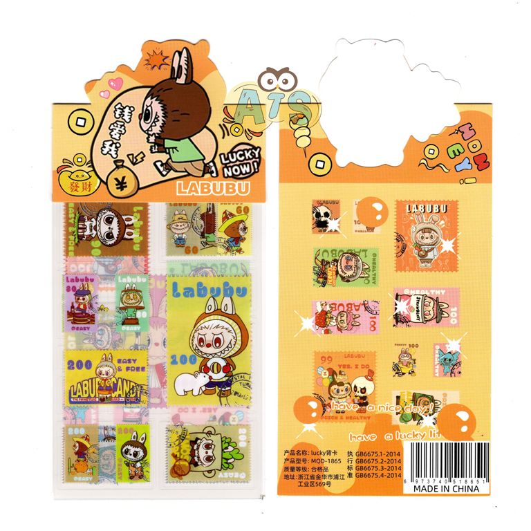 

Sticker Pet Labubu/ Sticker Plastik