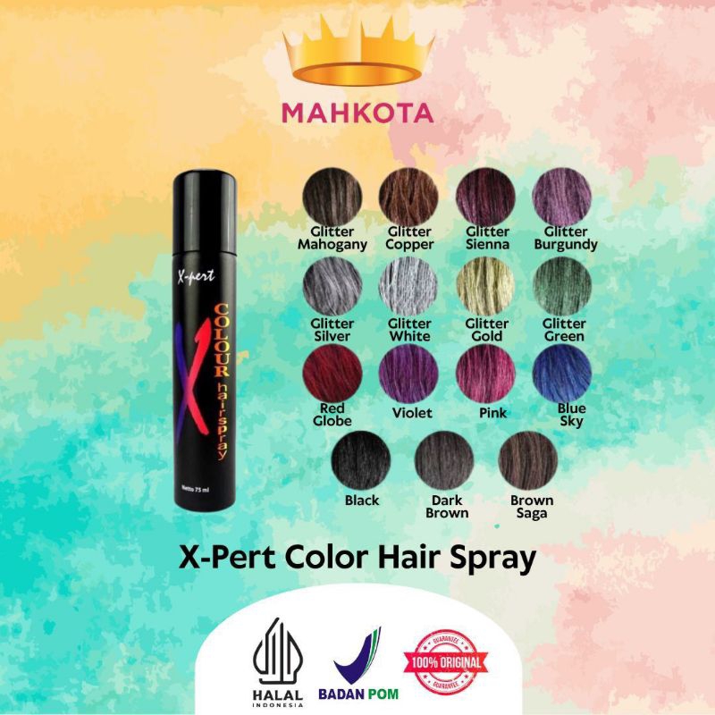 **Mahkotacosmetik** X-Pert Hair Spray Color