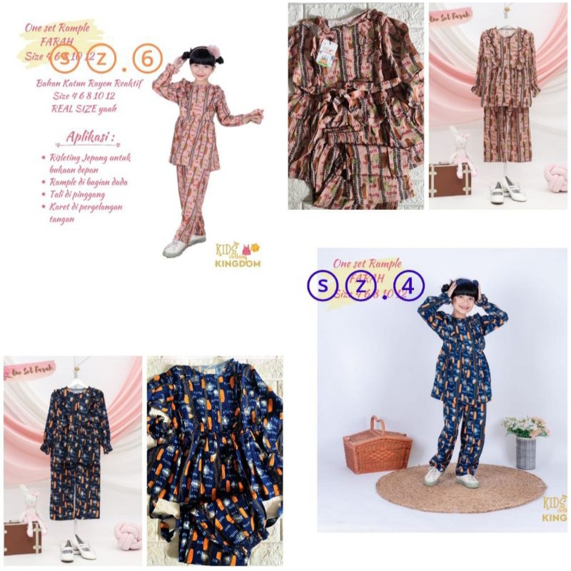 READY✅SET CELANA TUNIK PANJANG