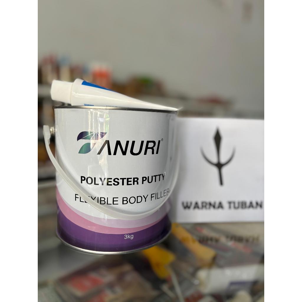 Dempul Tanuri 3 kg // Tanuri Polyester Putty 3 kg // Dempul Tanuri Galon 3 kg // Dempul Besi // Demp