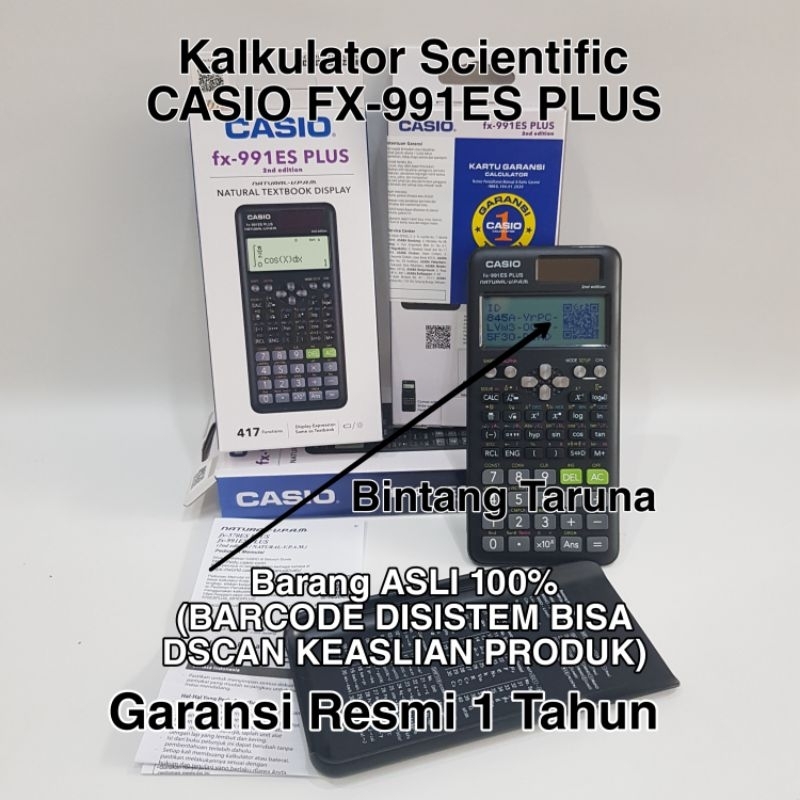 

Kalkulator Scientific Casio FX-991ES Plus Scientific Calculator Casio FX991ES Plus Kalkulator Ilmiah