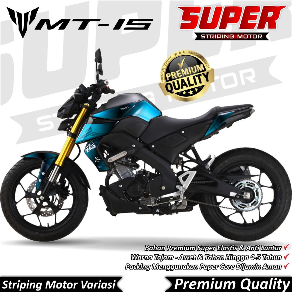 Stiker MT15 Anti Luntur keren Striping MT 15 Striping Yamaha MT15 Gradasi 02