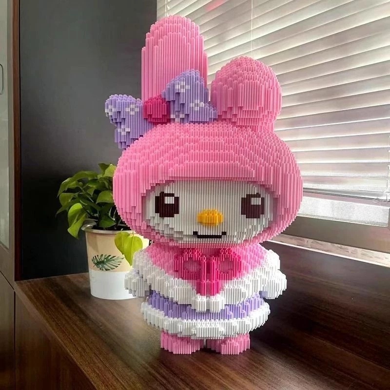 NEW PRODUCT 55CM lego bricks jumbo kuromi Besar Nano Block Sanrio Anime Series Bricks Education Nano