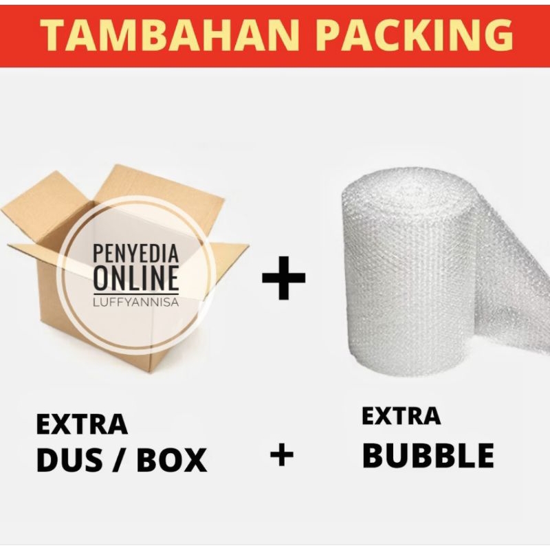 

PACKING AMAN + GARANSI KERUSAKAN EXTRA PACKING untuk 100% keamanan packing pesanan anda