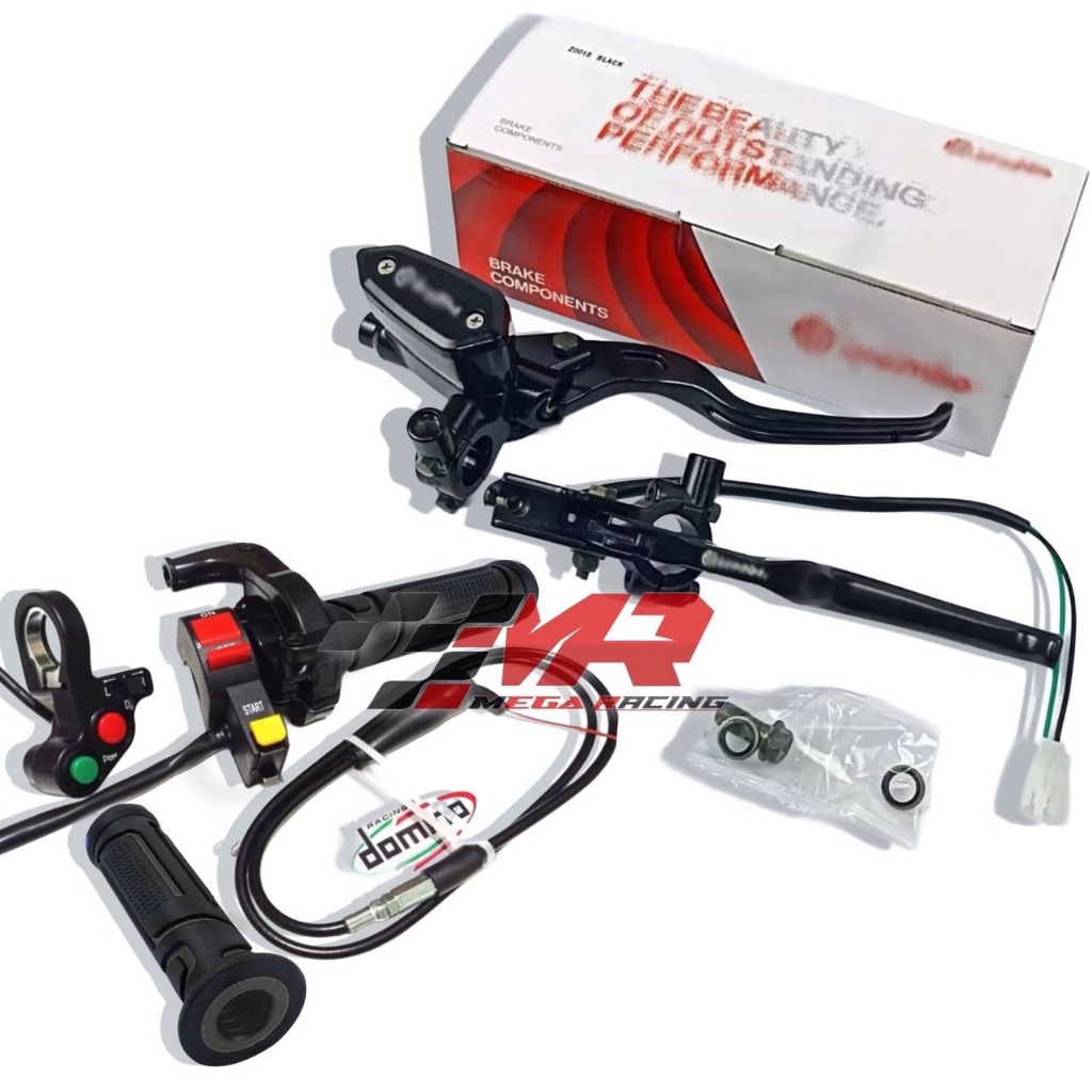 Paket Gas Spontan Yz Thailand 1 Kabel 100cm + Saklar Engine + Handgrip Erstazel + Master Rem Oval Se