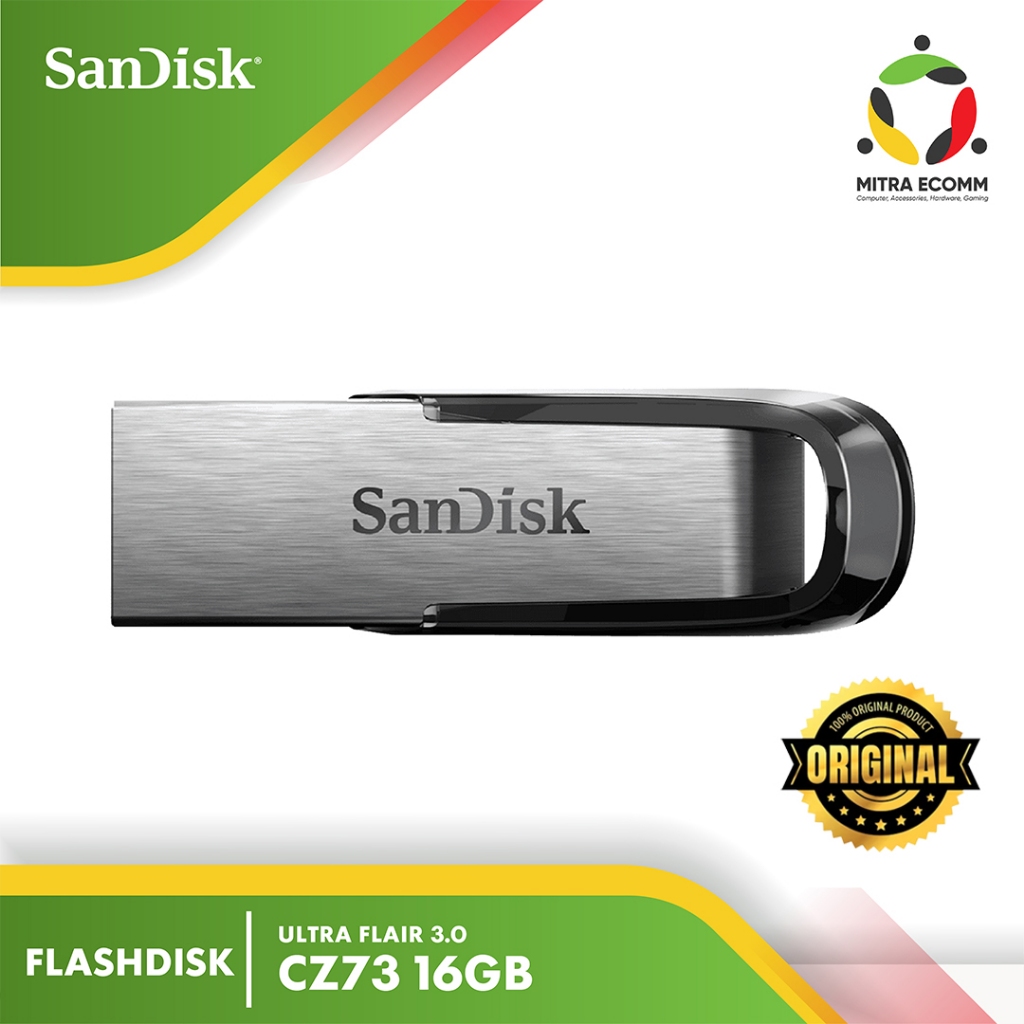 FLASHDISK SANDISK 16GB CZ73 ULTRA FLAIR
