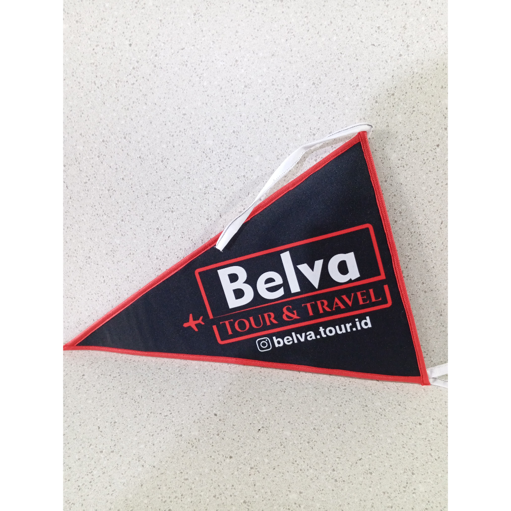 Bendera Segitiga/Bendera Travel Custom/Bendera Segitiga Tour Printing