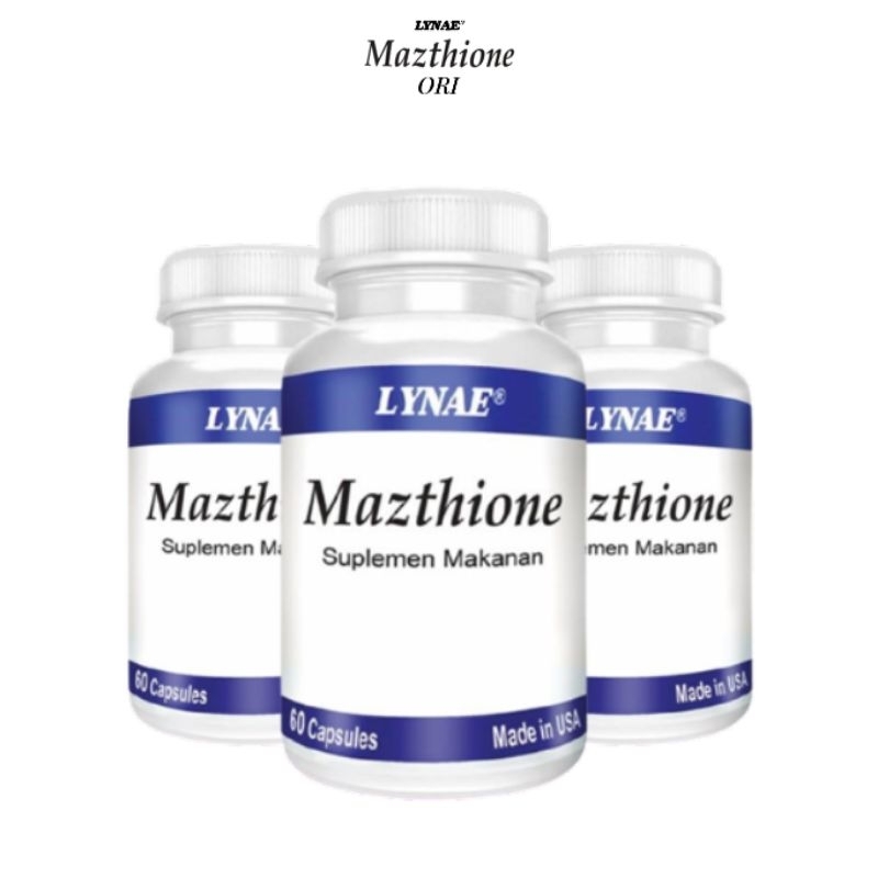 [READY STOCK] MAZTHIONE ORI - Lynae Mazthione Gluthatione Suplemen Kecantikan isi 60 Kapsul Mencerah