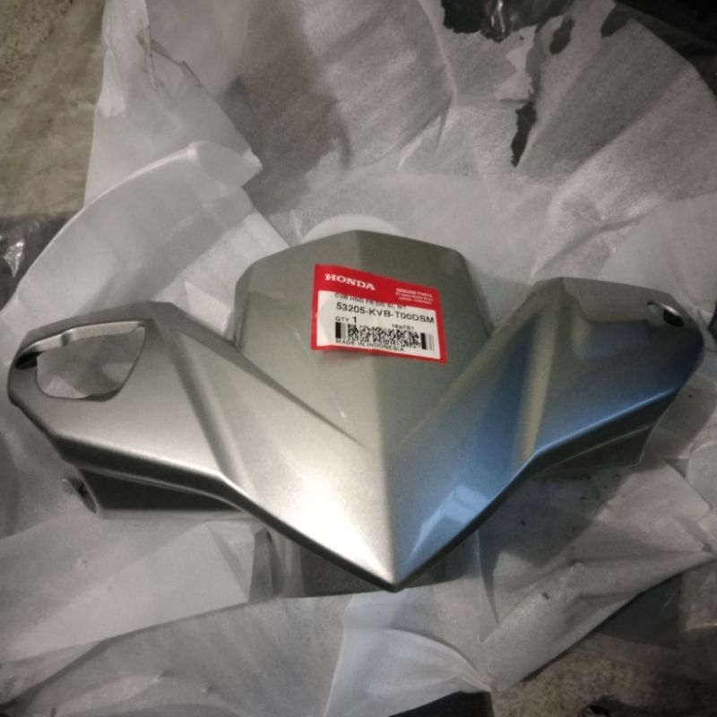 cover batok depan Vario 110 techno karbu silver