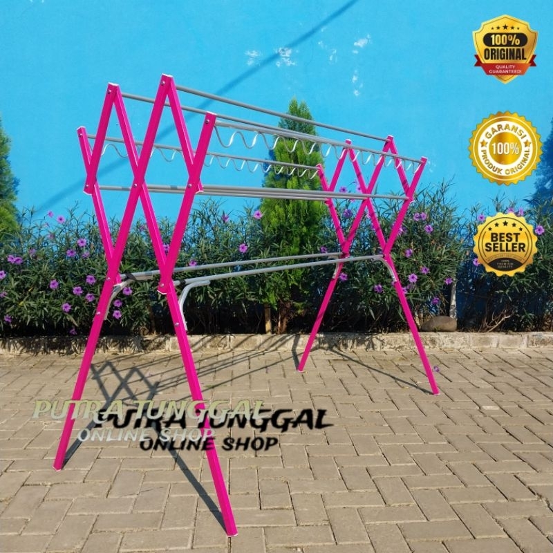 Jemuran baju aluminium karimun 180cm /pakaian / handuk / Aluminium 180cm