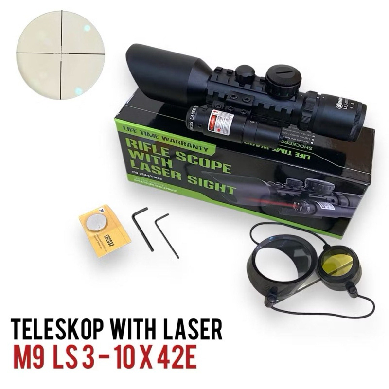 TELESKOP WITH LASER M9 LS3-10x42E