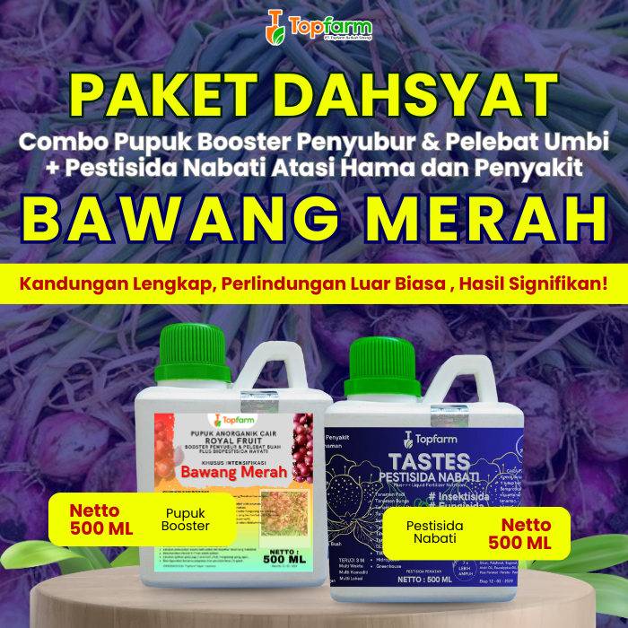 Pupuk Pestisida Topfarm / Pupuk Cair Khusus Bawang Merah / Pupuk Khusus Daun Bawang Merah / Obat Baw