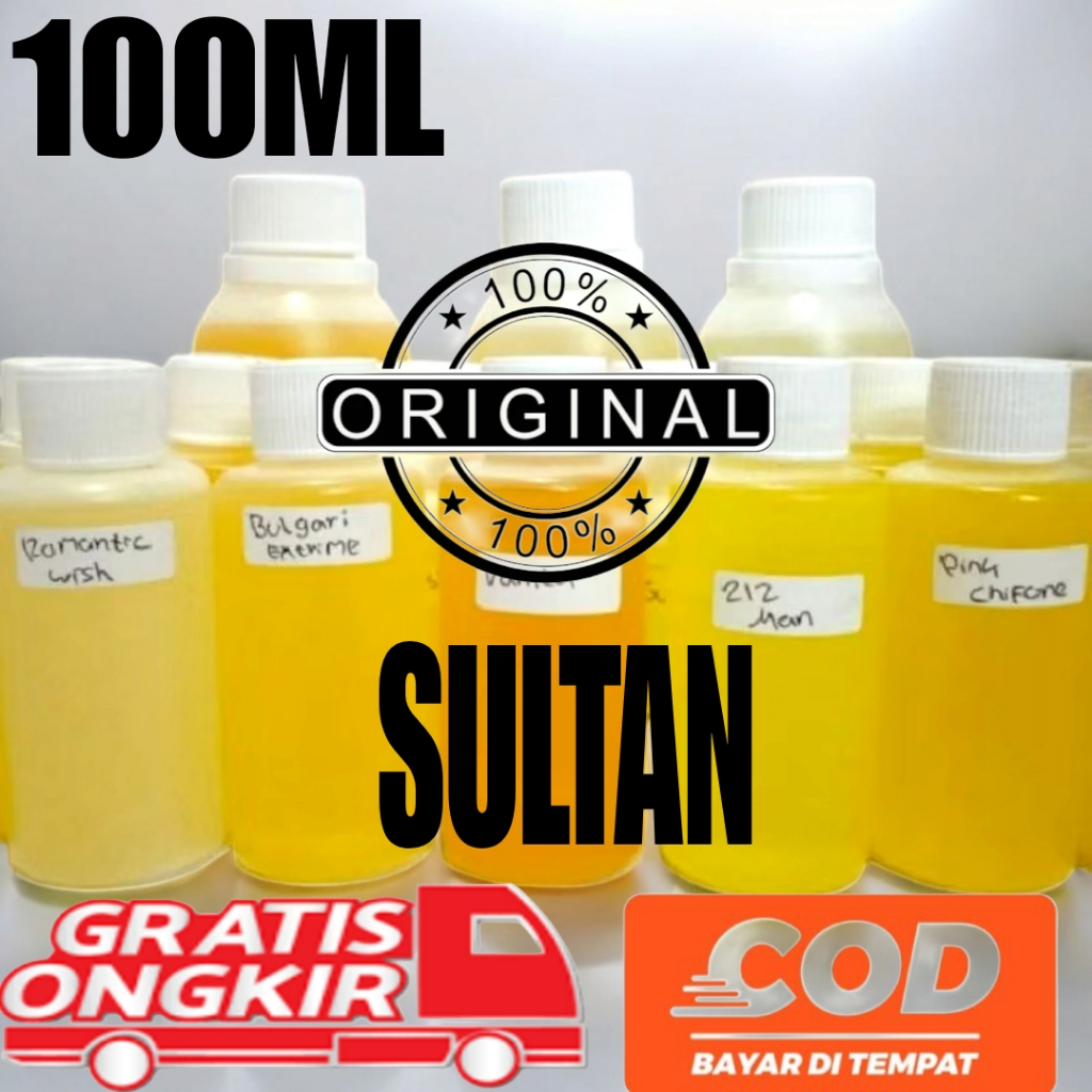 minyak wangi 100ml aroma SULTAN bibit murni grade B