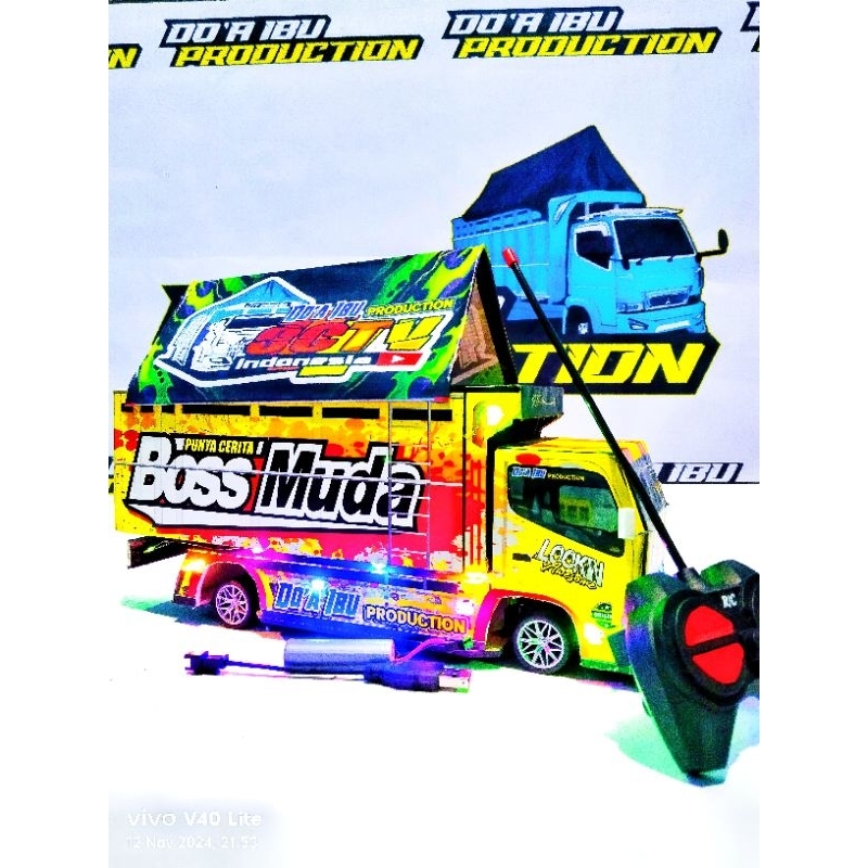 MOBIL RC MINIATUR TRUK OLENG MAINNAN ANAK REMOTE CONTROL MINIATUR TRUK OLENG FUL SET MINIATUR TRUK O