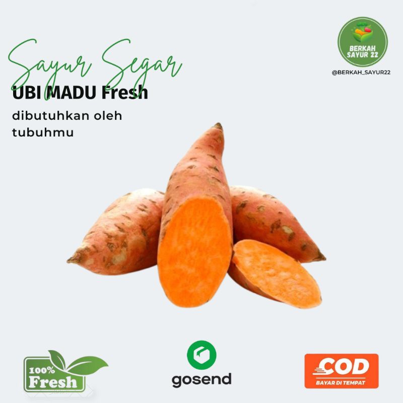

BERKAH_SAYUR22 Ubi Madu Fresh 1kg