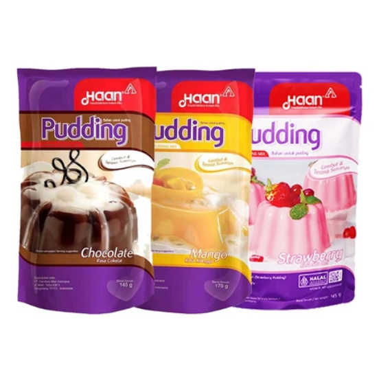 

HAAN Instant Pudding Mix Pouch / Bubuk Puding 145gr