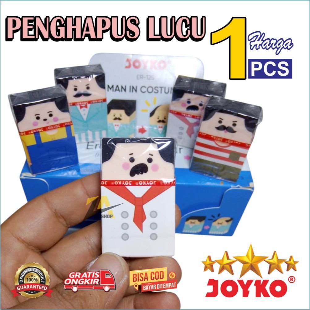 

PENGHAPUS JOYKO, Eraser karakter Joyko Er-125, PENGHAPUS KARAKTER LUCU JOYKO, Penghapus JOYKO