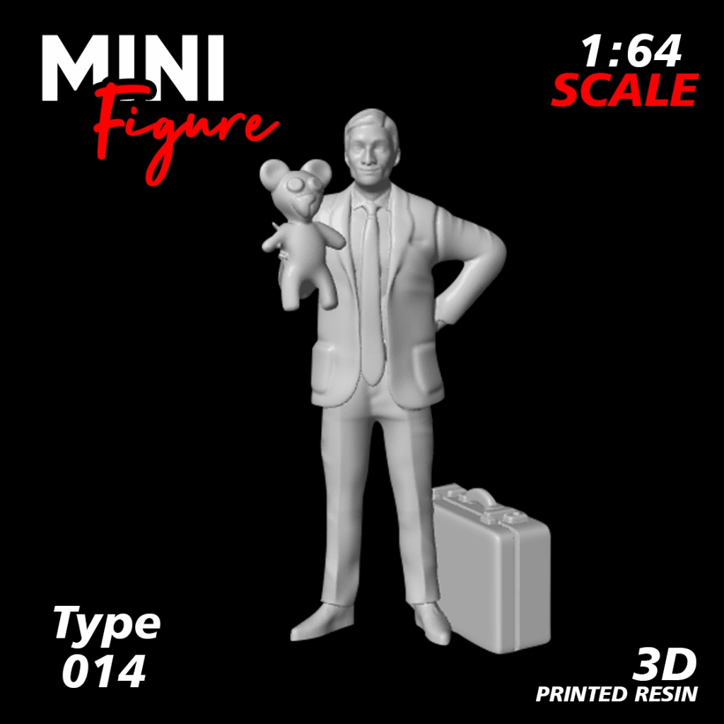 Mini Figure Diorama skala 1/64 / Figure Diecast / Miniatur Diorama / Figure 014 UNPAINTED