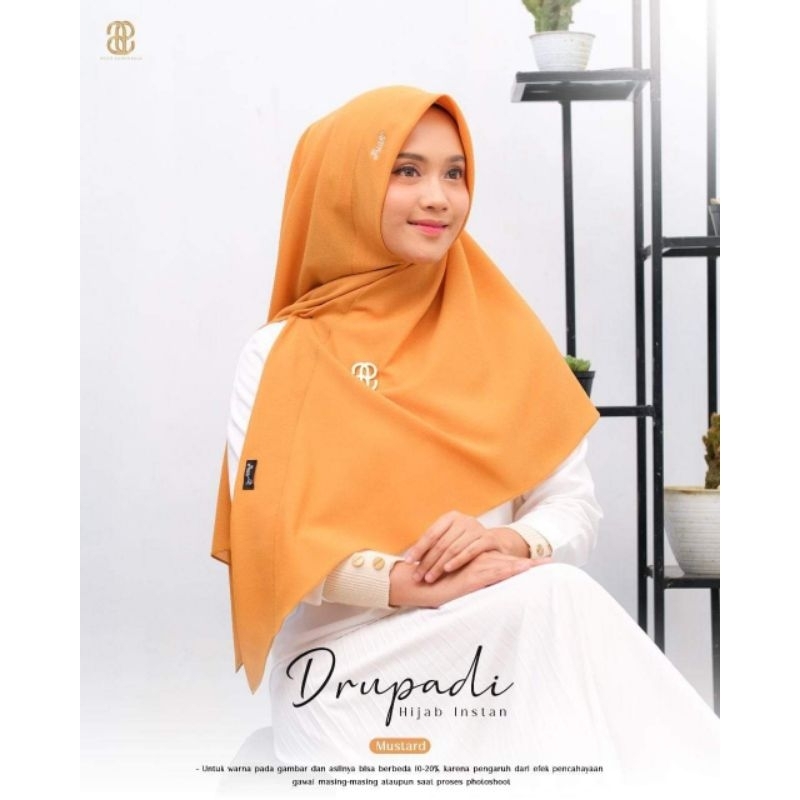 Puan Drupadi Jilbab Hijab Kerudung Instan Hijab Instan Drupadi Jilbab Segiempat Instan Original by P