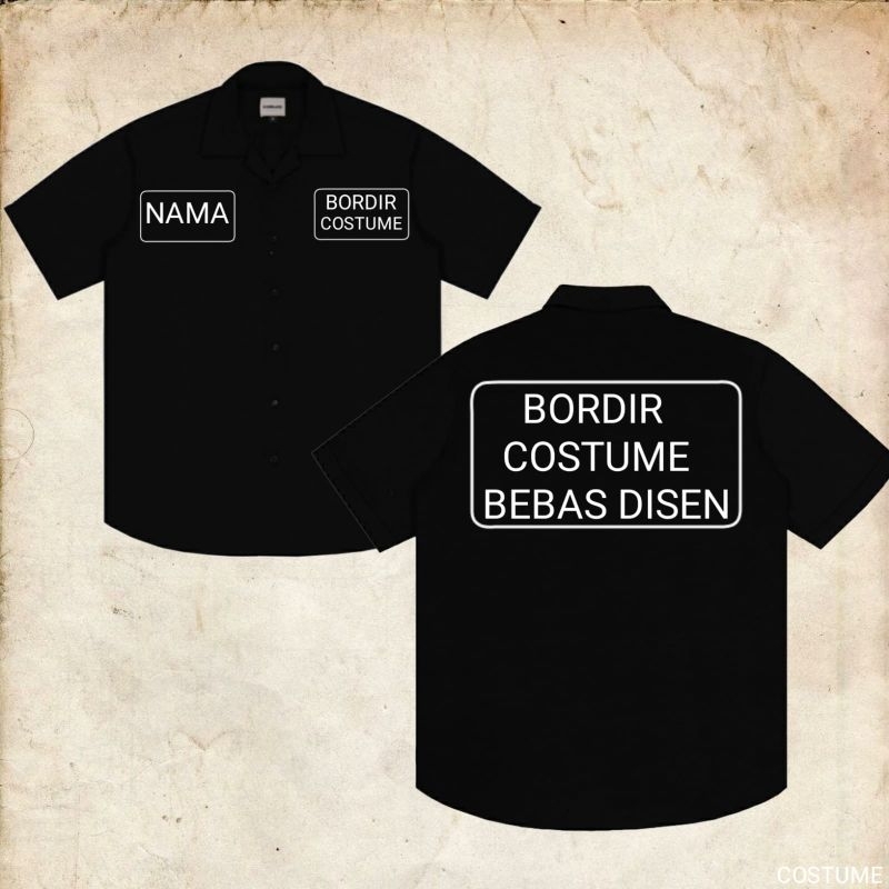 WORKSHIRT | KEMEJA WORKSHIRT BORDIR CUSTOM BEBAS DESAIN BISA SATUAN BORDIR KOMPUTER