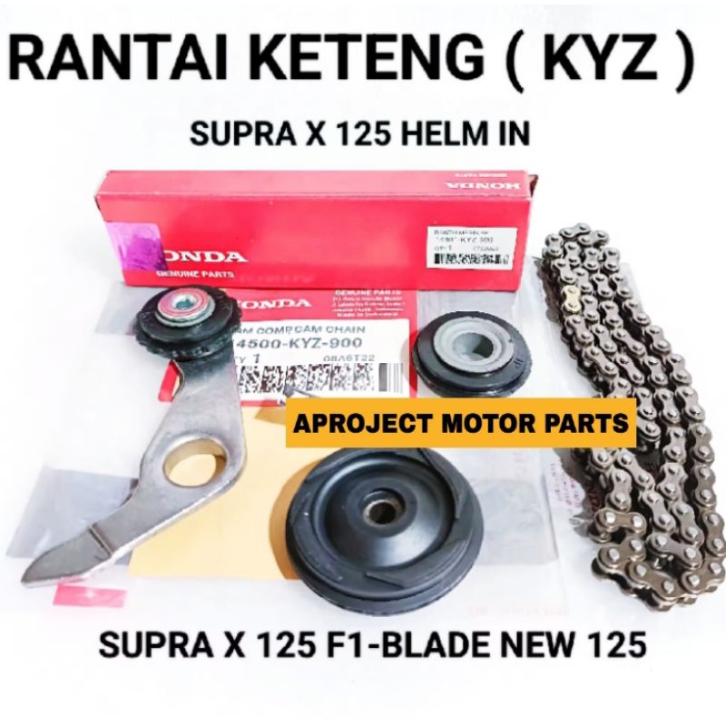 RANTAI KETENG + ROLL KETENG  ( KYZ ) PLAT ROL KETENG SUPRA X 125 HELM IN BLADE NEW 125 SUPRA X 125 F