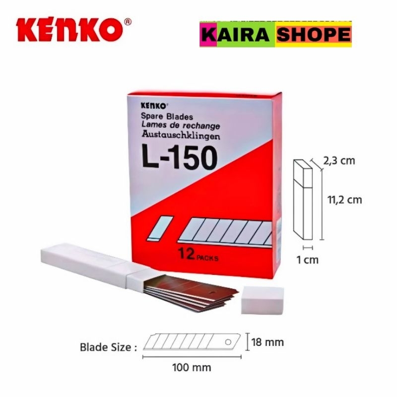 

anak pisau cutter kenko 1 tube isi 5 pisau