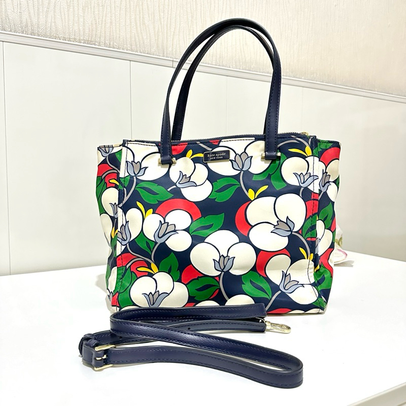 [100% Preloved Ori] Tas Kate Spade Bunga Bunga / Sling Bag Tote Bag Kate Spade Mulus Bekas Second / 