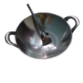 WAJAN MINI  ALUMUNIUM / SERABI / BATIK  20 CM/Kuali Masak Super Mini Kecil+SPATULA