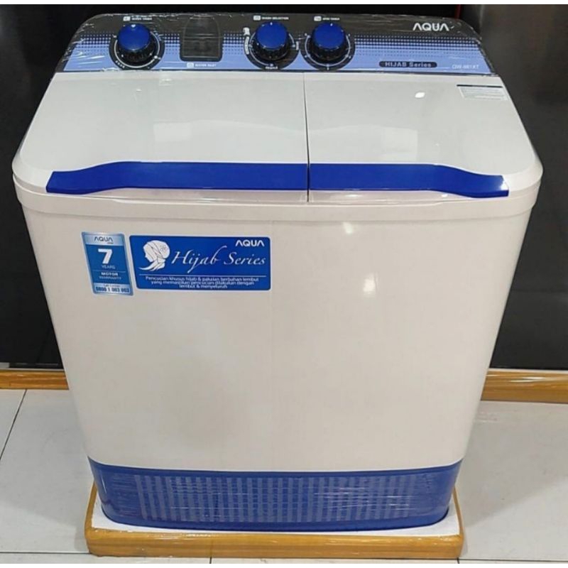 mesin cuci aqua 2tabung manual 7kg QW-781xt